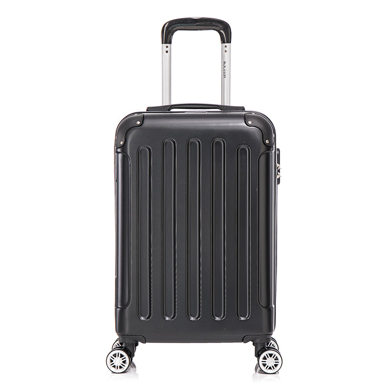 Black carry-on ABS suitcase