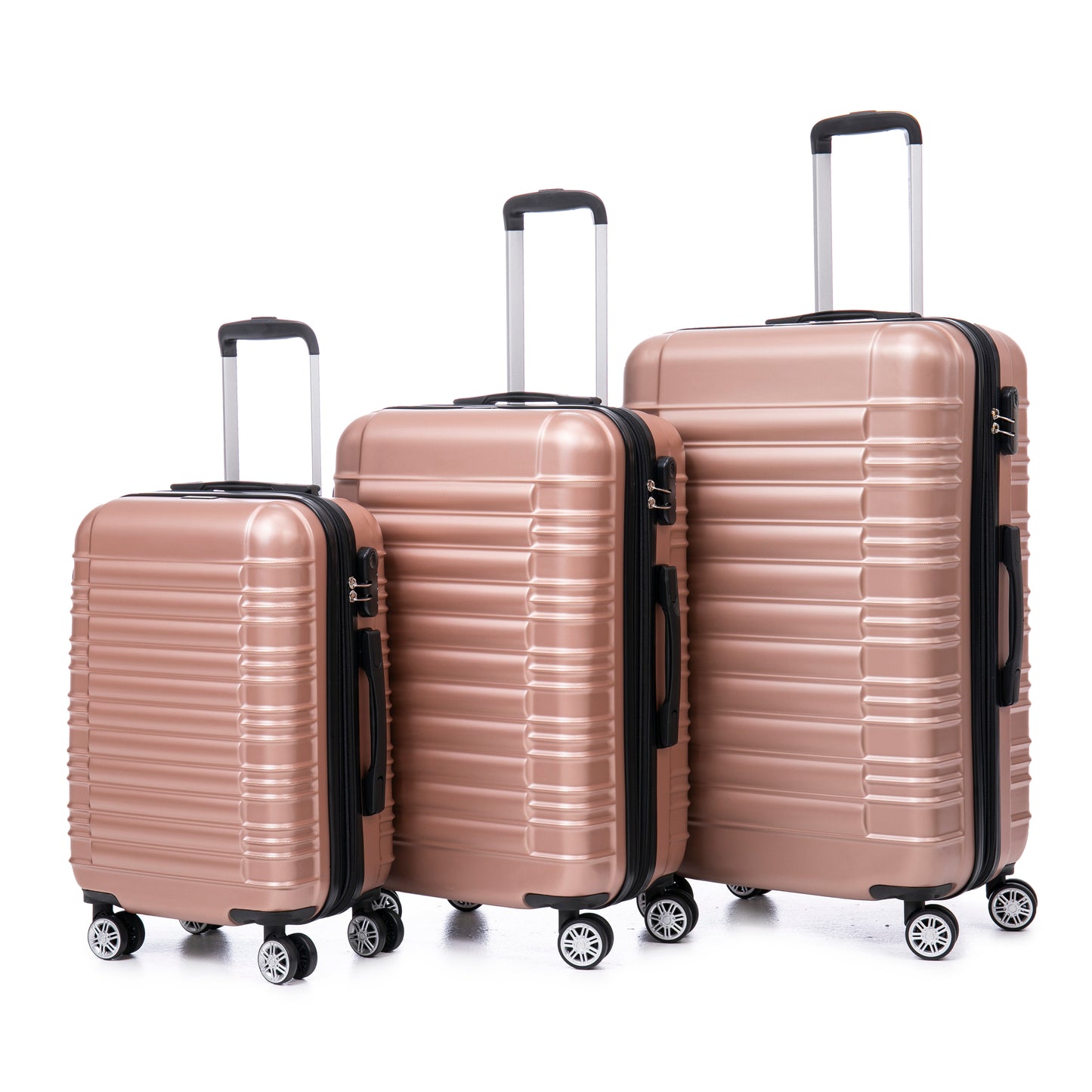 M+L+XL ABS suitcase set (expandable)
