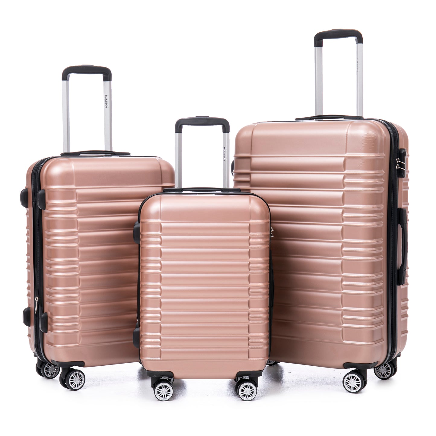 M+L+XL ABS suitcase set (expandable)