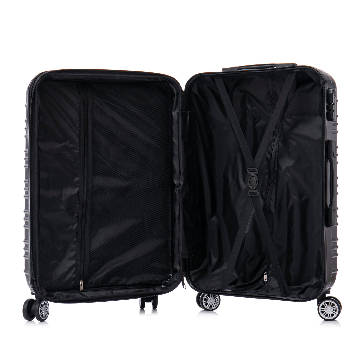 M+L+XL ABS suitcase set (expandable)